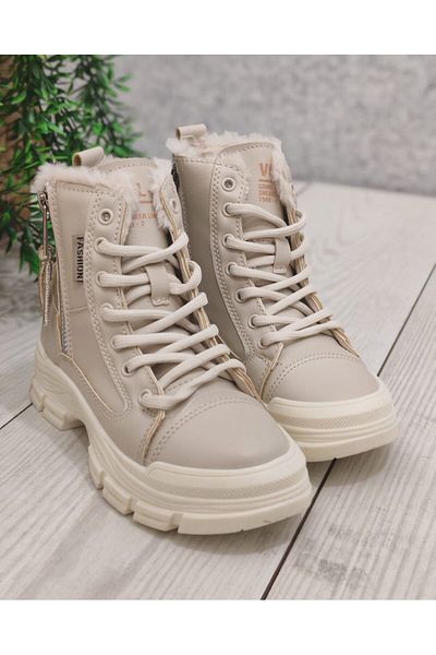 ayakkabiyolla 5428 Flet Beige Κοριτσίστικες Μπότες
