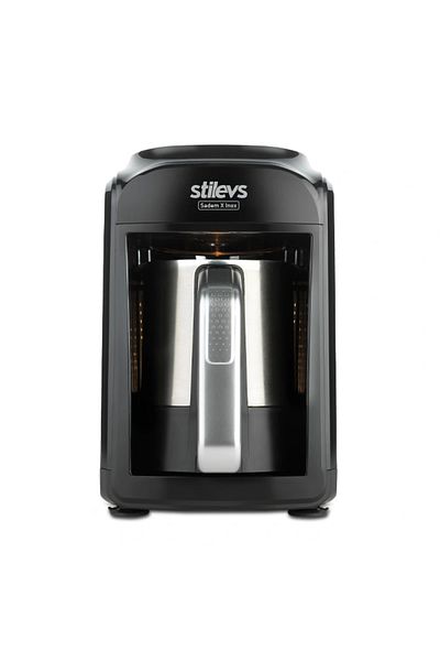 Stilevs Sadem X Inox Automatic Turkish Coffee Machine Black - Silver