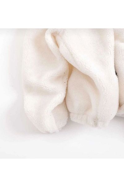 RANESA Men's White Oversize Plush Jacket