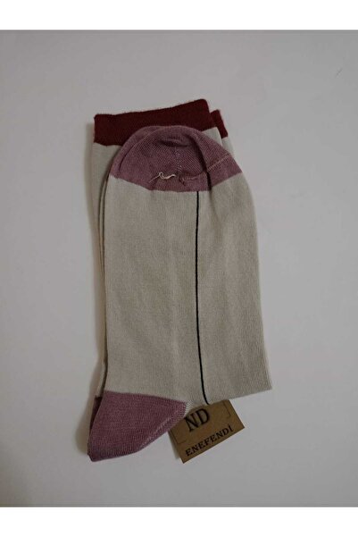 ENEFENDİ Сиви чорапи с бамбуков мотив - безшевни и меки дамски чорапи 36-40