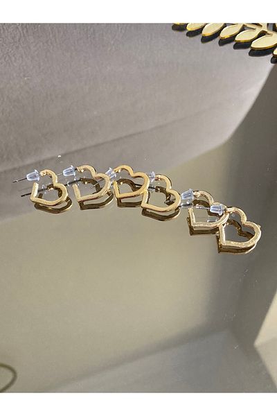 ırmco 6 Pieces Boy Boy Gold Heart Set