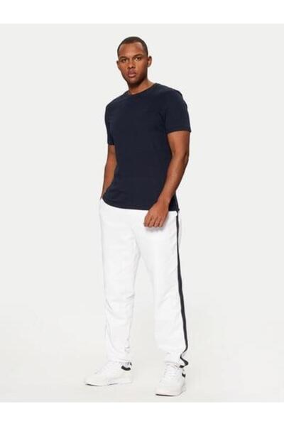 Tommy Hilfiger Erkek Dokuma Kumaş  Normal Bel  Düz Model Beyaz Eşofman Altı MW0MW37477-YAF