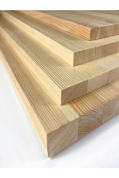 iAhşap 30x100 cm (Kalınlık 18 MM) (1 Adet) Çam Masif Panel Plaka Tabaka