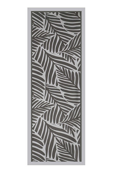 Bursa İpek Gray Ekin Pattern Twill Silk Shawl