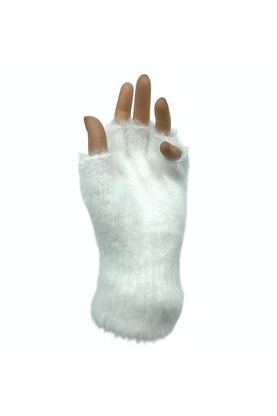 AXE SPORTSWEAR Winter Soft Textured Fingerless Cutout Half Finger Plush Comfortable Use Gloves Soft Gloves