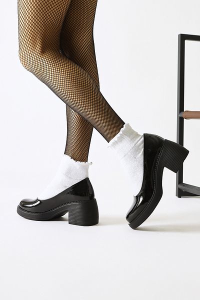 Limoya Pantofi casual de damă Jeannie din piele neagră cu vârf oval cu toc
