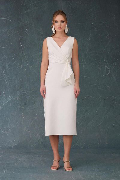 Carmen Νυφικό White Pearl Crepe