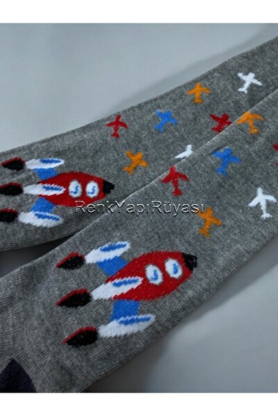 RENK YAPI RÜYASI 1 ADET %80 PAMUKLU ERKEK ÇOCUK KİLOTLU ÇORAP ERKEK ÇOCUK KÜLOTLU ÇORAP ÇOCUK KİLOTLU ÇORAP
