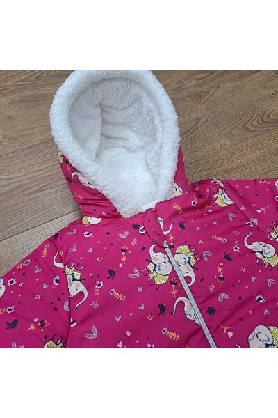 minikiss Water Repellent Welsoft Hooded Girl's Coat