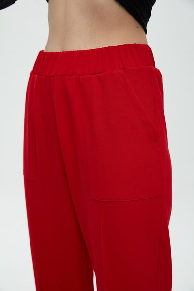 DAIDO Ribbed Trousers with Elastic Cuffs