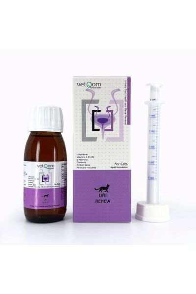 pegasuspetmarket01 vetqom Kedi Uri Renew – Üriner Sistem Sağlığı – 60 ml.