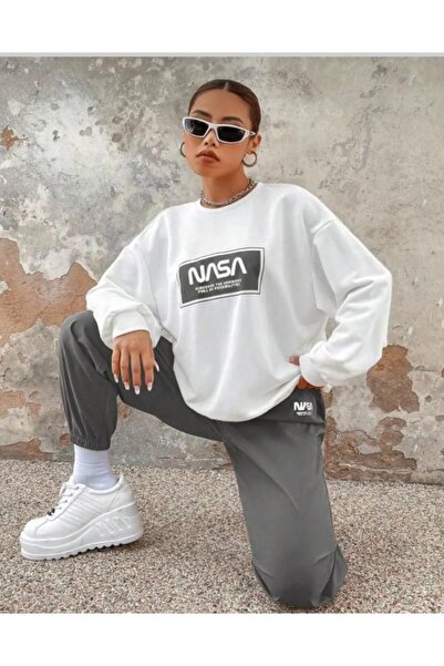 NO 601 Ženska bela Nasa Štampano Nardogri trenerka