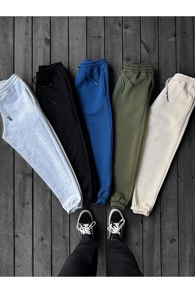 BYBASICMAN Beige Basic Raised Elastic Tracksuit By-062