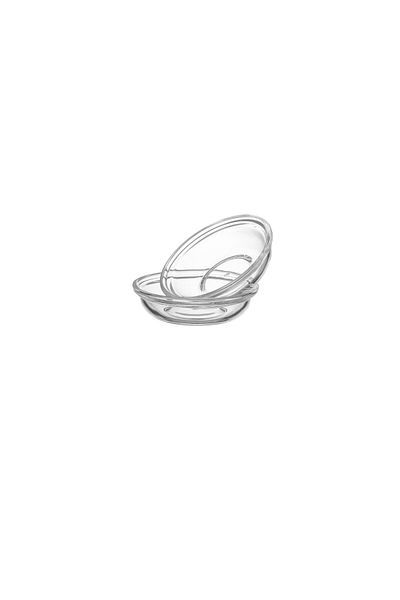 Dania Acrylic Clear Nuwa Plate 2 Pieces Small 8 CM