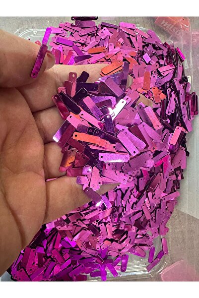 Gönülden Tasarım Fuşie 1 CM 40 GR BAGET TĂIAT LA LASER - OYA SCRIS PUL PAYET