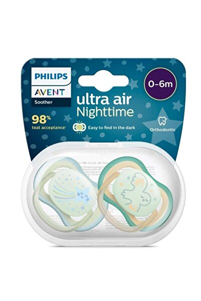 My Reality Fashion Philip.S Avent Ultra Air Night Pacifier 0-6 Months Male