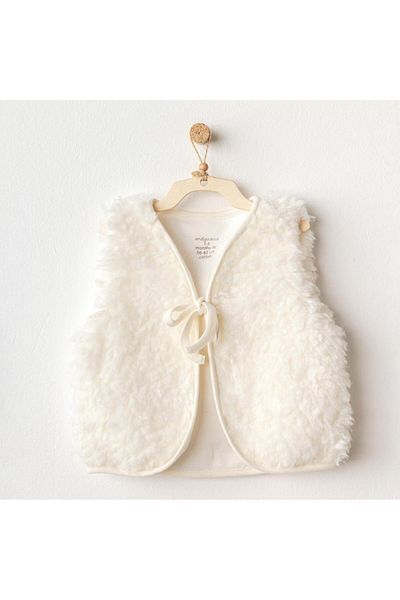 NW NessiWorld Nessiworld Andywawa Ac25254 Basic Baby Vest Ecru