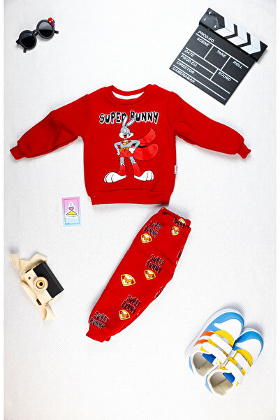 Yalçınoğlu Kids سويت شيرت وسروال رياضي في ملعب خاص للأطفال - مناسب لأي حركة