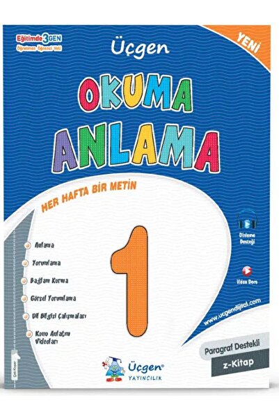 Üçgen Yayıncılık Üçgen 2025 1. Sınıf 2. Dönem Türkçe Okuma Anlama
