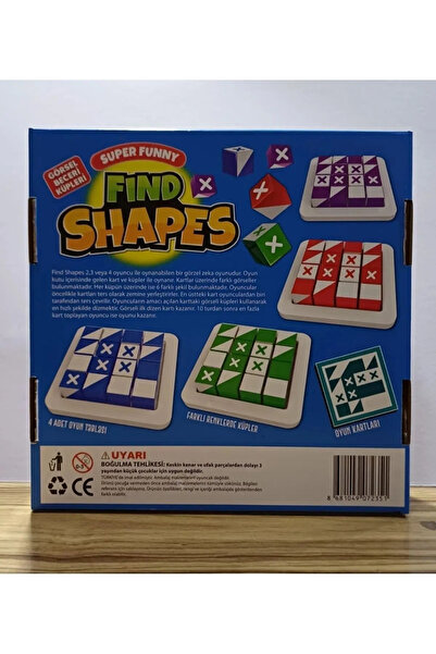 Genel Markalar Fınd Shapes (ŞEKLİ BUL - QBİTZ) Renkli Küpler Zeka-mantık Ve Strateji Oyunu