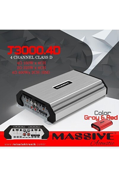 woodhub Ms-j3000.4d 4 Kanal 4ohm 4x150w-2ohm 4x225w-4ohm 2x400w Rms Mini Oto ...