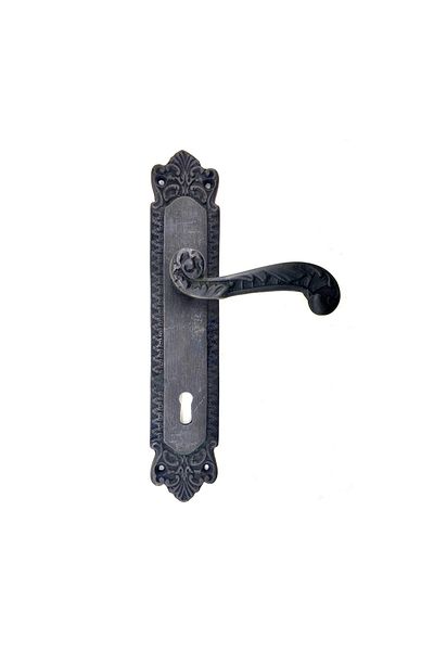 Skygo Oxide Colored Antique Style Decorative Brass Sultan Yale Door Handle - 270X54Mm