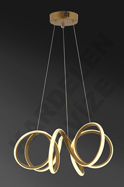 Genel Markalar 3 Renkli Deniz Kızı Eskitme Modern Ledli Avize, Şık ve Renkli Aydınlatma Dekoru