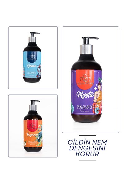 Liya Arven 3 X 500 ml Moisturizing Cream Liquid Soap