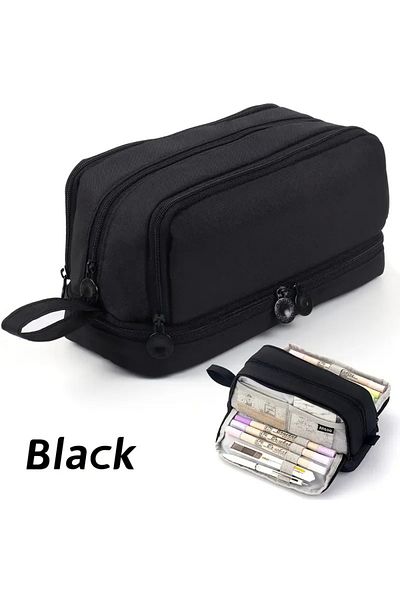 GlassySKY Oxford Cloth Large Capacity Pencil Case-Pen Holder, School, Office College Supplies Storage