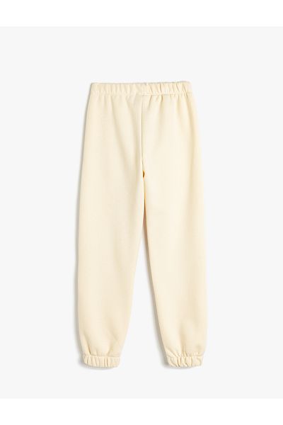 Koton Basic Jogger Sweat παντελόνι με ελαστική μέση και ράβδο