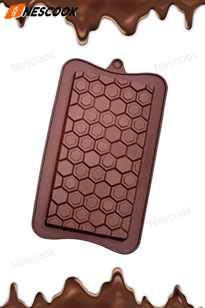 Neskuk Tablet Silicone Chocolate Mold Candle Soap Scented Stone Mold Silicone Mold Ice Mold Hexagonal Mold