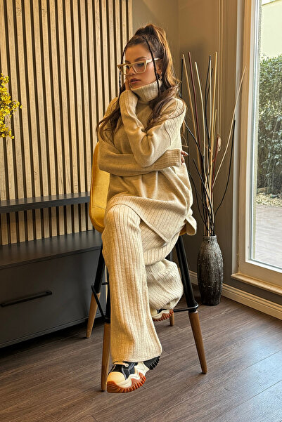 MODA Gi&Di's Collection Gd001 Beige Double Knitwear Set