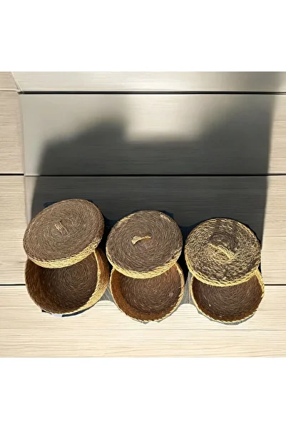 DECHAUS Wicker Bathroom Kitchen Organizer - Set of 3 Organizer with Lid