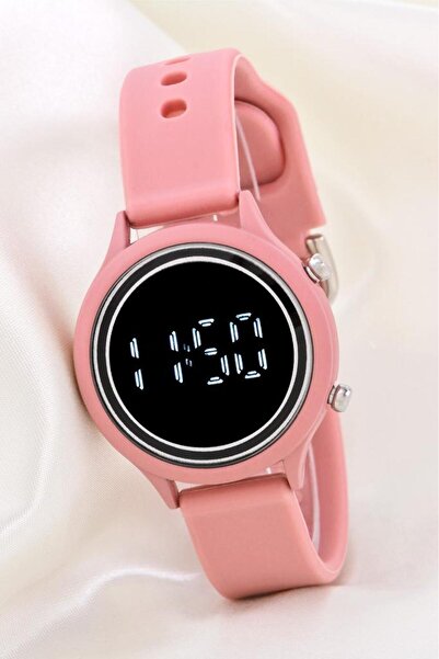 Saattino Koyu Pembe Silikon Kordonlu Led Watch Genç Kız Kadın Kol Saati ST-30...