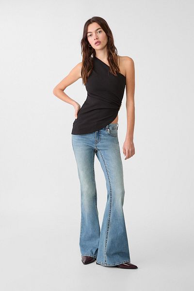 Stradivarius Tokalı asimetrik top
