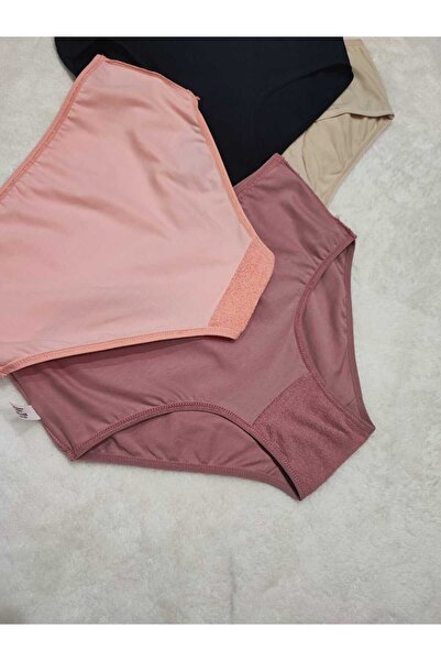 don & seza High Waist 4-Piece Women's Cotton Panties - with Underwear Towel