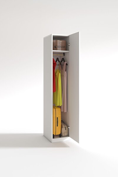 Kenzlife Gardırop 1 Kapılı Öğrenci Dolabı Tek Kapı Kasımpatı Byz 180*35*42 Byz Gardolap Dolap Ofis Kapaklı