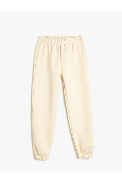 Koton Basic Jogger Sweat παντελόνι με ελαστική μέση και ράβδο