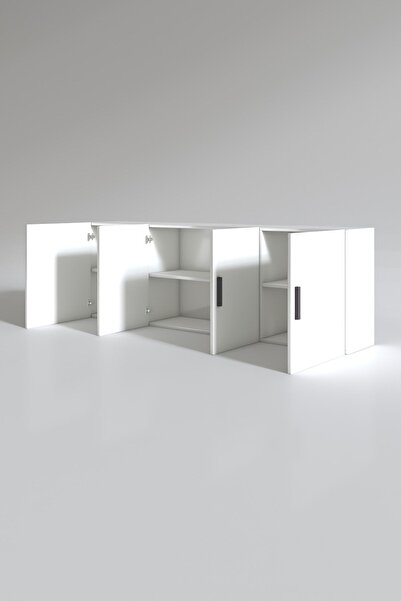 Kenzlife Hazır Mutfak Silvanus Byz 060*180*32 Mutfak Banyo Dolabı Kapaklı Raflı