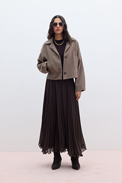 Manuka Norkový krátký kešu kabát - DORİ