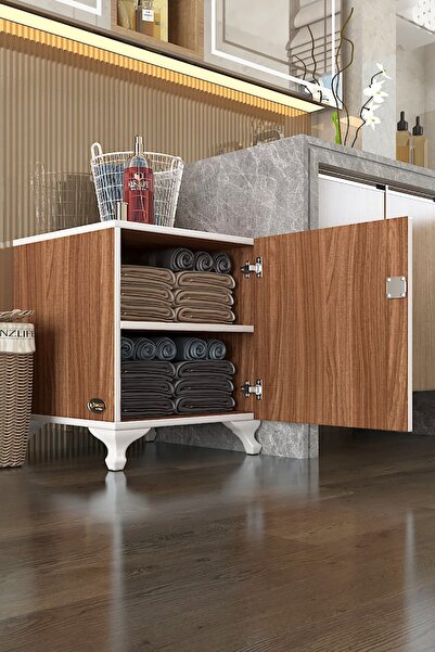 Kenzlife Kilitli Dolap Rana39 Cvz 47*39*39 Banyo Dolabı Hazır Mutfak Ofis Kiler Kitaplık Evrak Ayaklı