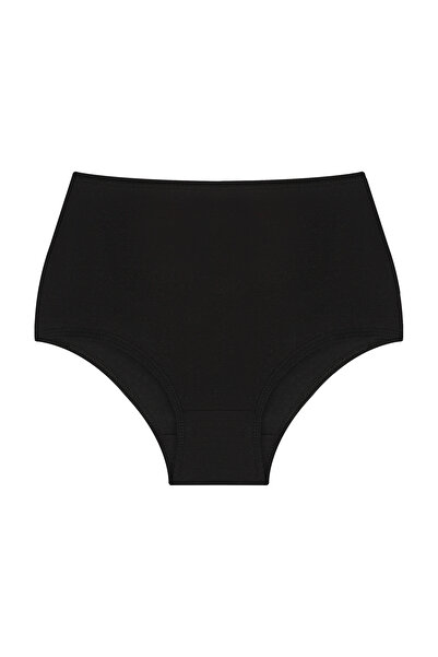 GÜLSER UNDERWEAR Kadın kraliçe , Yüksek Bel ipek, Kadın Pamuklu Günlük Bato Hipster ipek 7'li