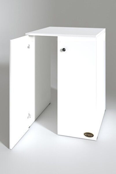 Kenzlife Çamaşır Makinesi Dolabı Kapaklı Tatyana Byz 90*70*60 Banyo Ofis Kapaklı Arkalıksız