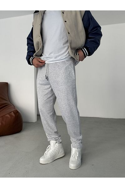 BYBASICMAN By-063 Light Grey Relax Tracksuit - Three Yarn Fit