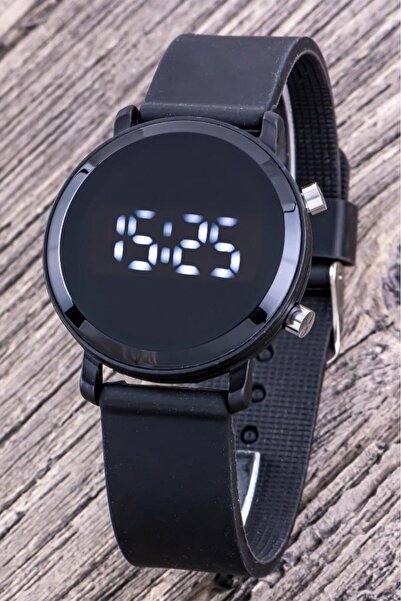Saattino Genç Kız Kadın Kol Saati Çocuk Yetişkin Led Saat Siyah Silikon Kordo...