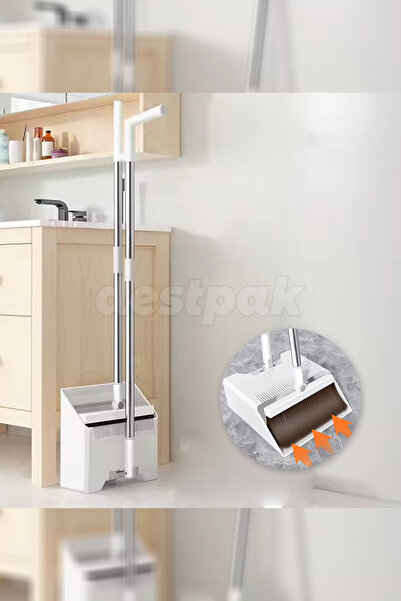 Destpak مكنسة كهربائية قابلة للطي للمجارف والفرش - مكنسة كهربائية منزلية عملي...