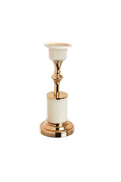 HIC Gold metal candle holder 25 cm