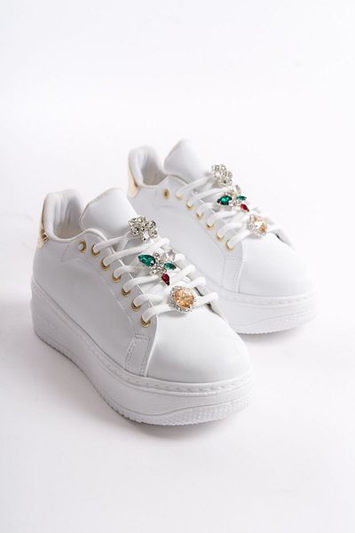 sefayol Pantofi sport damă Corin White Matte Stone Stoned