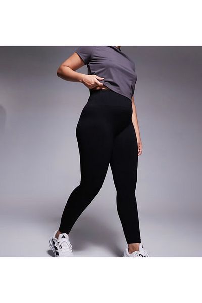 DNC Plus Size High Waist Sports Leggings Black Color