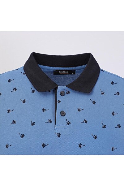 Dio Rise Ανδρικό κοντομάνικο μπλουζάκι πόλο λαιμόκοψη - PLE-377 - Marine